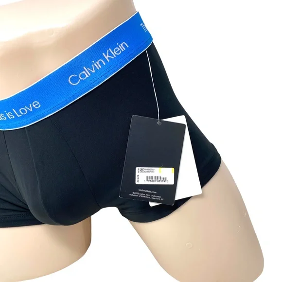 Calvin Klein Low Rise Trunk Microfibre Black Men's Underwear Pride NB3513002 - Picture 5 of 6